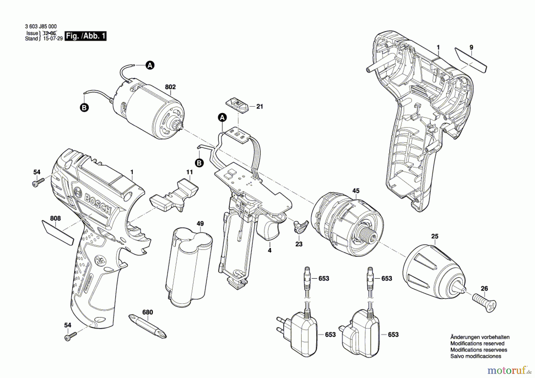 Bosch Akku Werkzeug Akku-Bohrschrauber PSR 1080 LI Seite 1