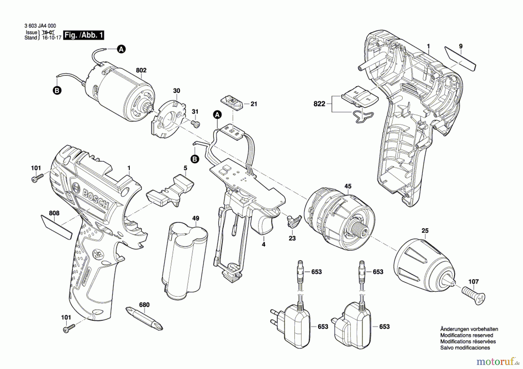 Bosch Akku Werkzeug Akku-Bohrschrauber PSR 10,8 LI-2 Seite 1