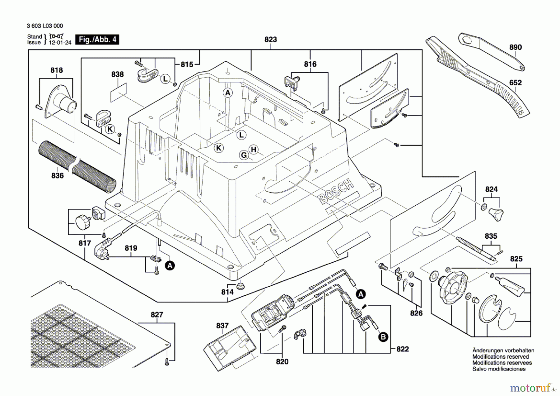 Bosch Werkzeug Tischkreissäge PTS 10 Seite 4