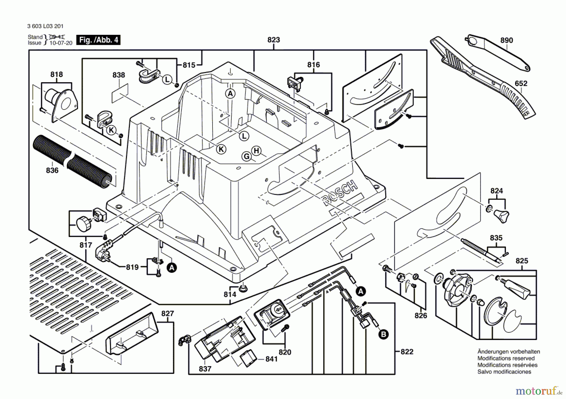 Bosch Werkzeug Tischkreissäge PTS 10 Seite 4