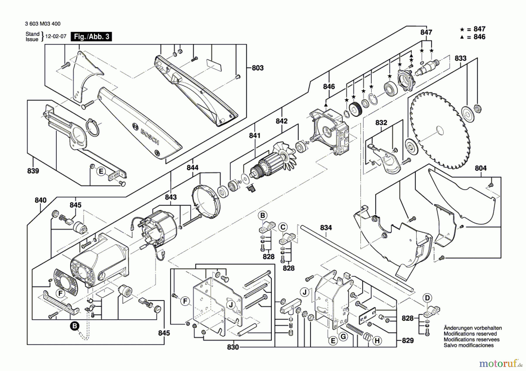 Bosch Werkzeug Tischkreissäge PTS 10 Seite 3