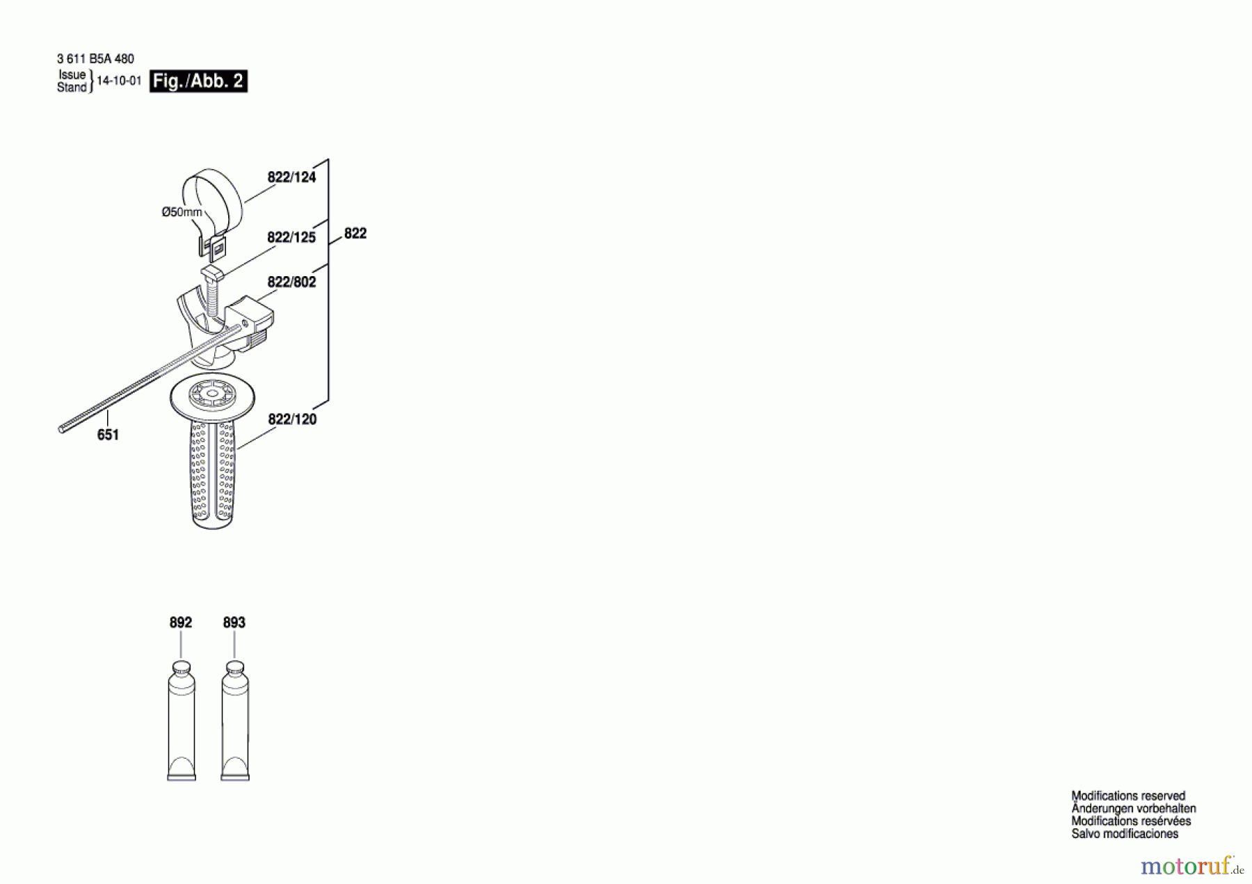 Bosch Werkzeug Bohrhammer GBH 2000 DRE Seite 2