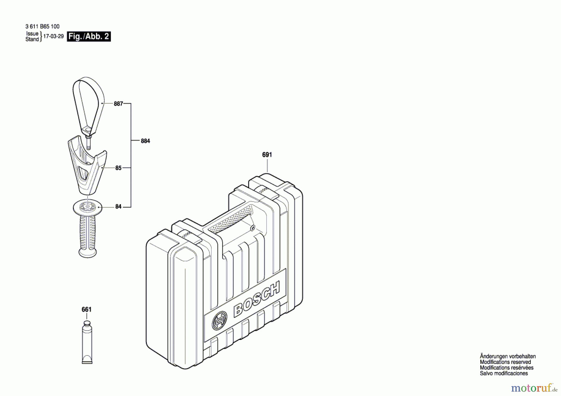 Bosch Werkzeug Bohrhammer GBH 8-45 D Seite 2