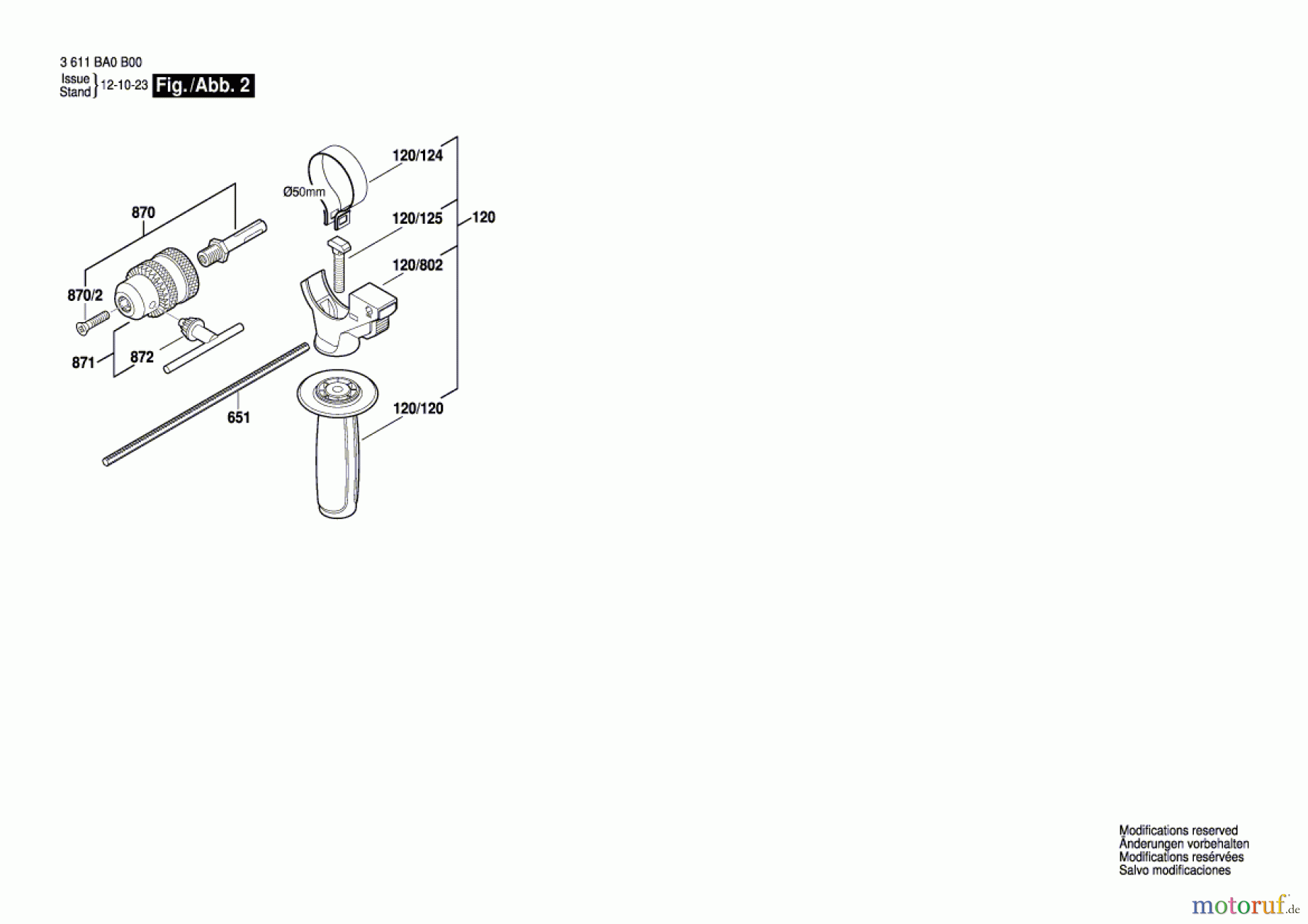 Bosch Werkzeug Bohrhammer BHD-2-24 Seite 2