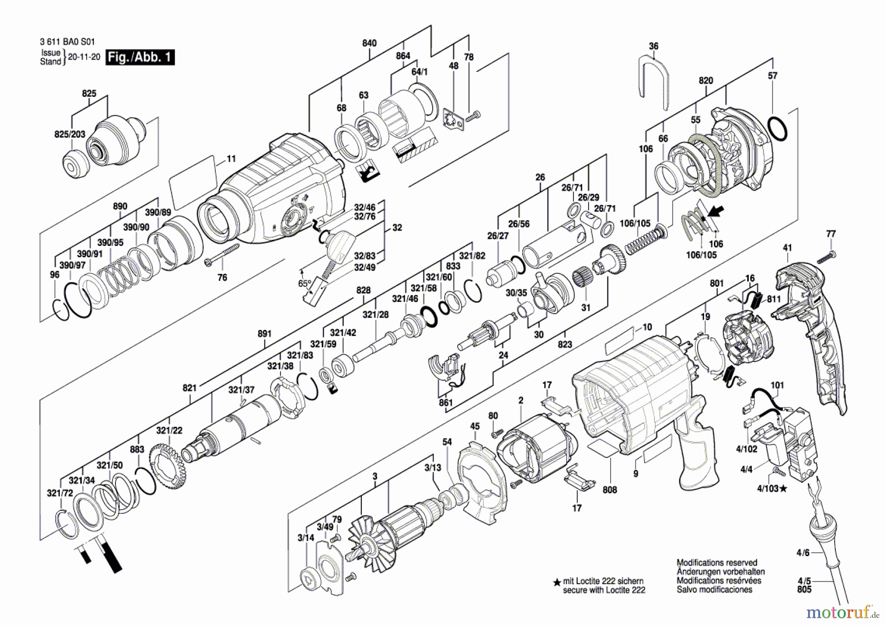  Bosch Werkzeug Bohrhammer 323 Seite 1