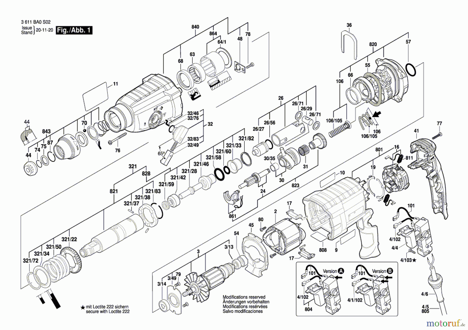  Bosch Werkzeug Bohrhammer Spit 321 Seite 1