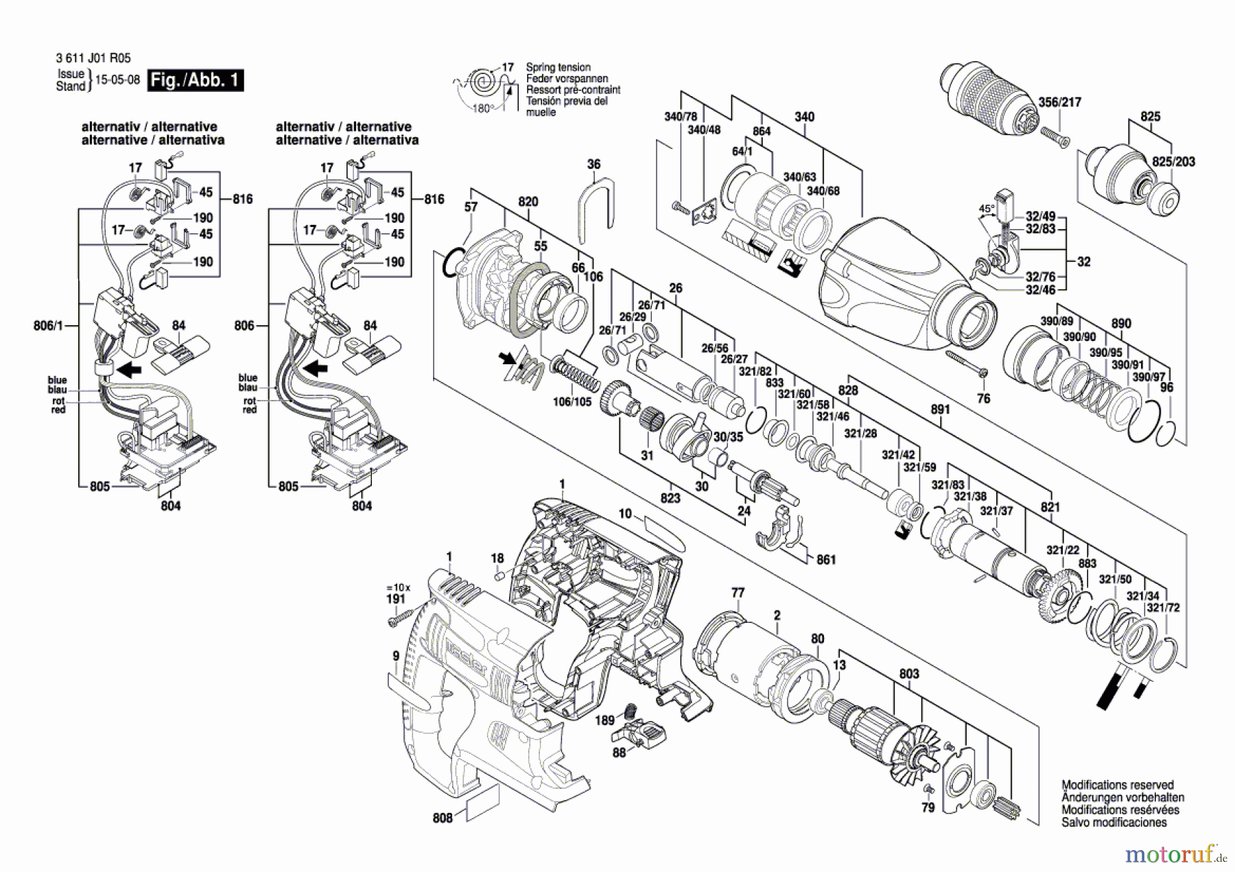 Bosch Werkzeug Bohrhammer H 36-MAS Seite 1