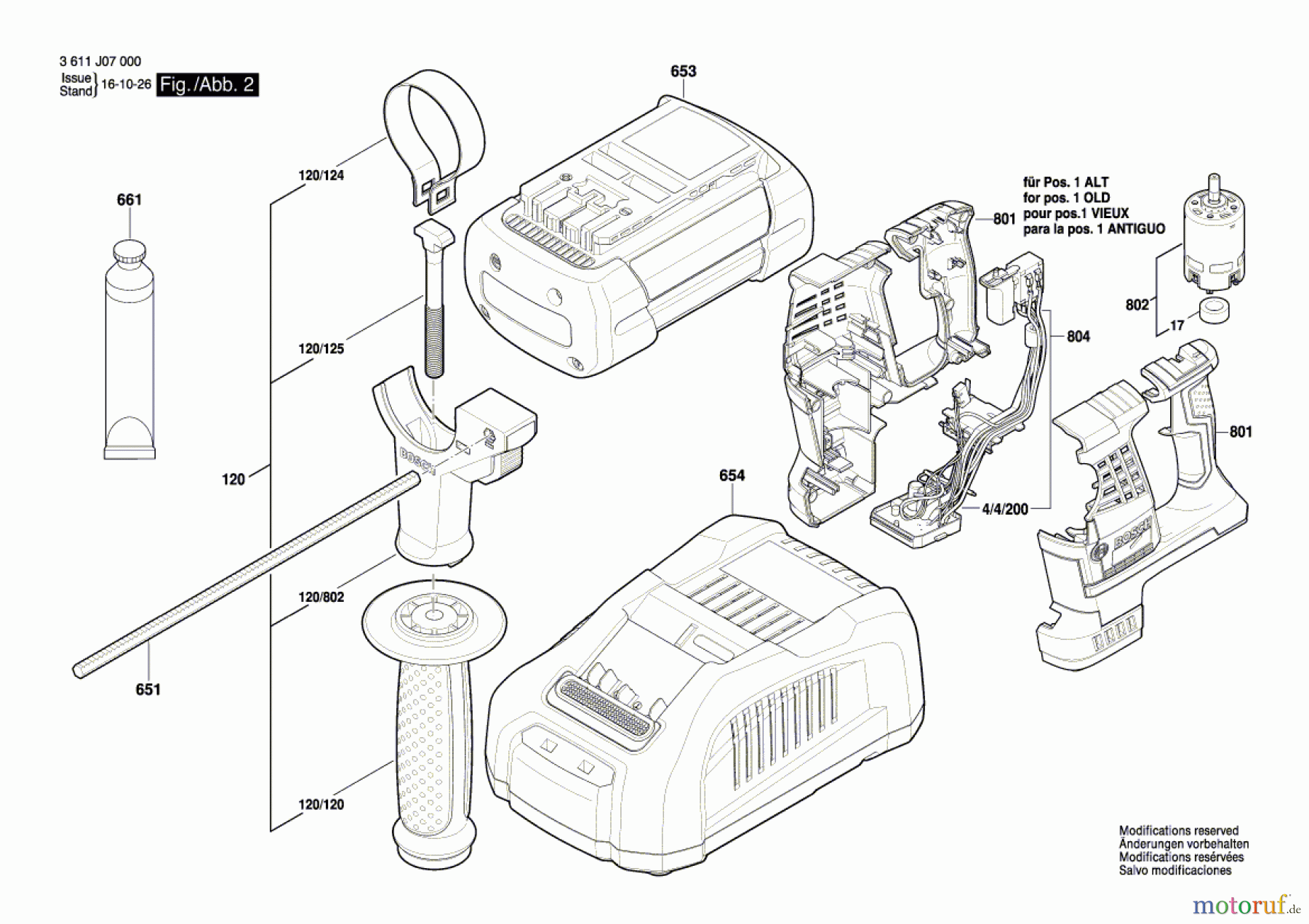 Bosch Akku Werkzeug Akku-Bohrhammer GBH 36 V-LI Seite 2
