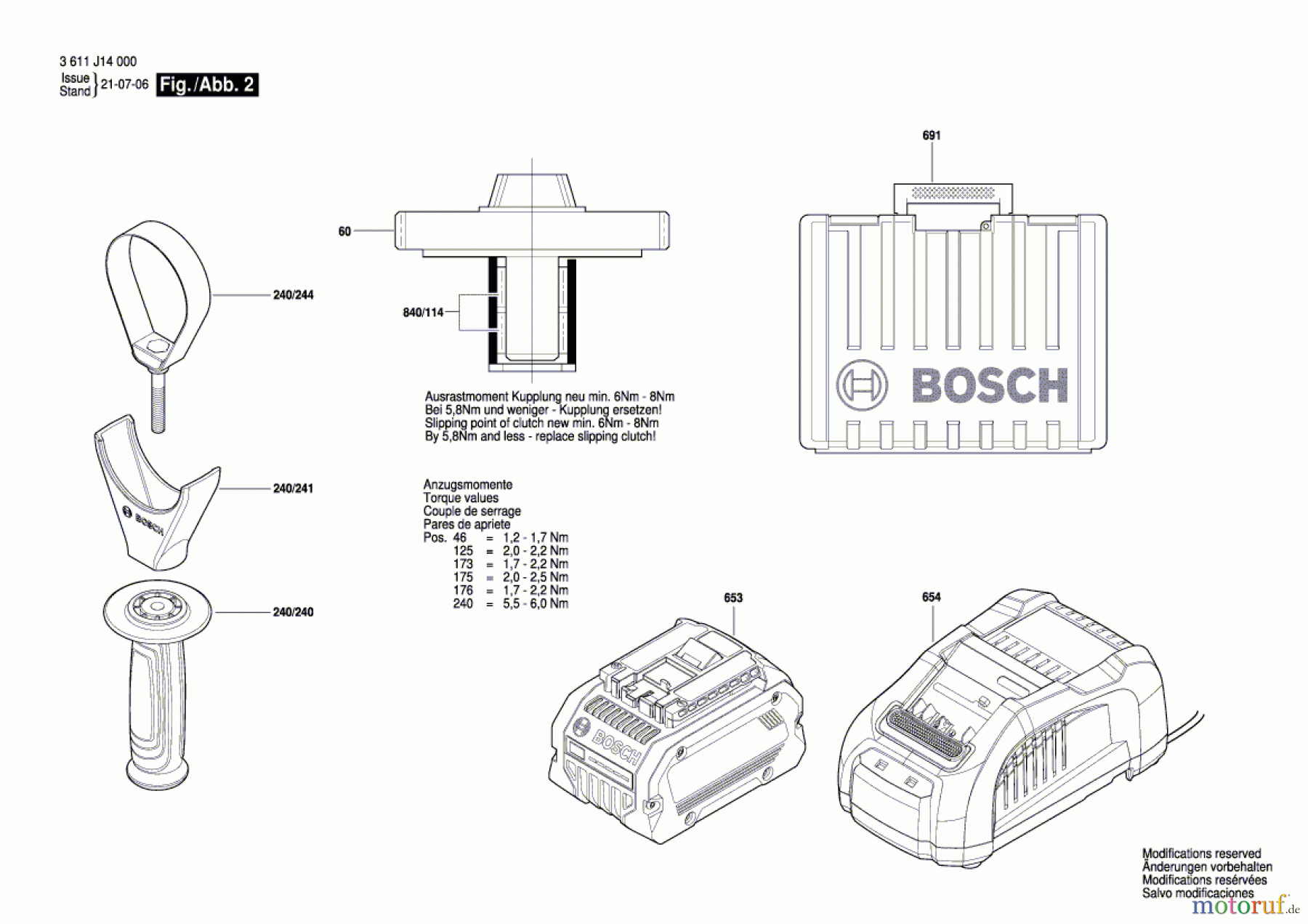Bosch Akku Werkzeug Akku-Bohrhammer GBH 18V-34 CF Seite 2