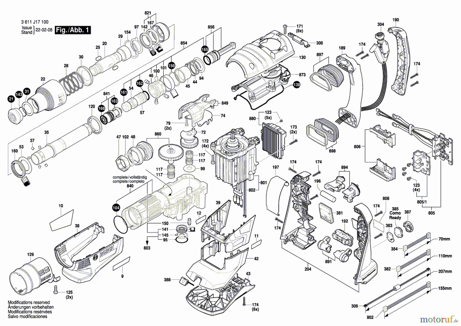 Bosch Akku Werkzeug Akku-Bohrhammer GBH 18V-40C Seite 1