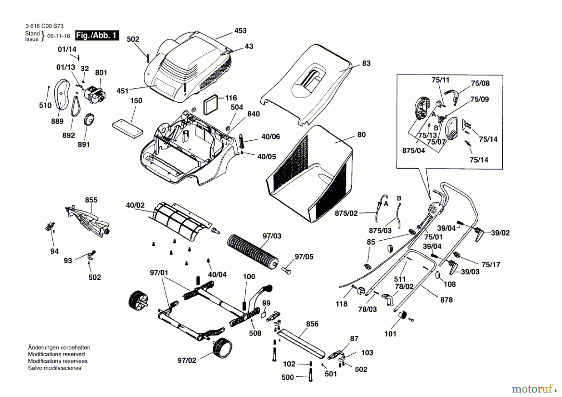 Bosch Gartengeräte Rasenmäher ECLIPSE 32 Seite 1