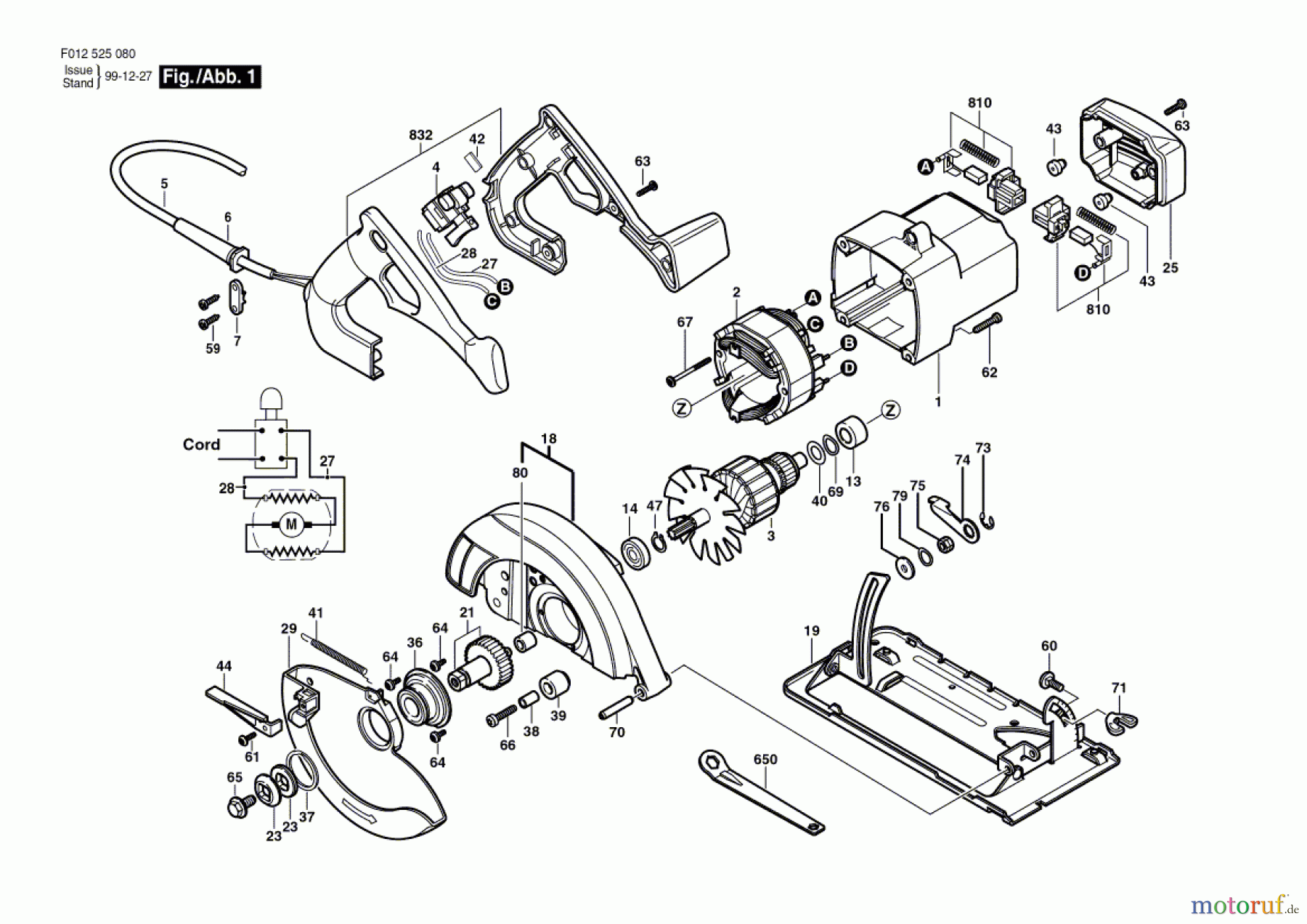 Bosch Werkzeug Gw-Handkreissäge 5250-80 Seite 1