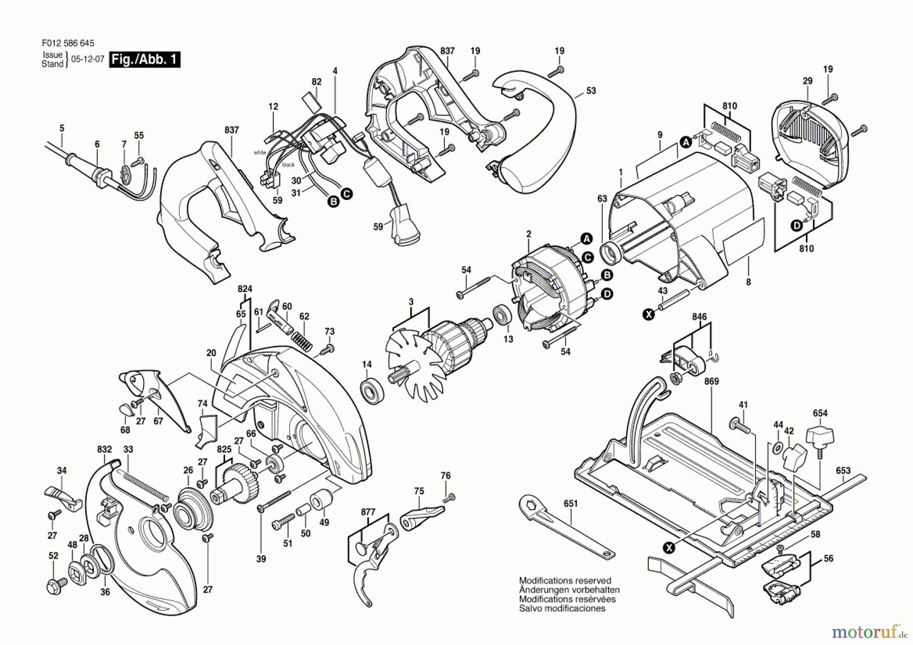 Bosch Werkzeug Handkreissäge 5866 Seite 1