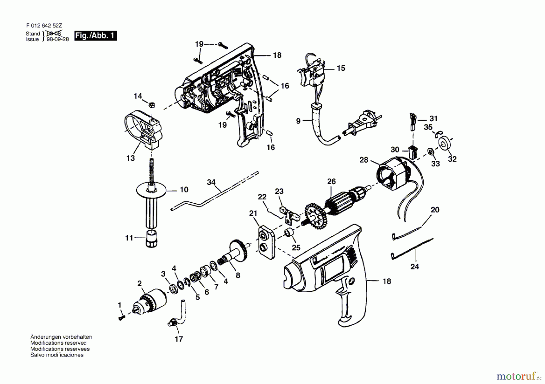 Bosch Werkzeug Bohrmaschine 6425-38 Seite 1