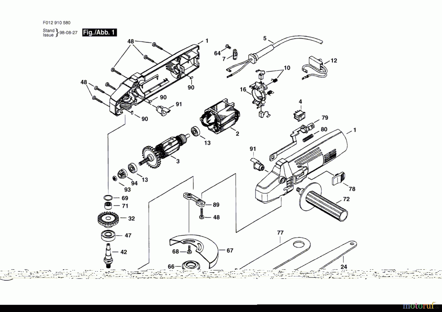 Bosch Werkzeug Hw-Winkelschleifer 9105-80 Seite 1