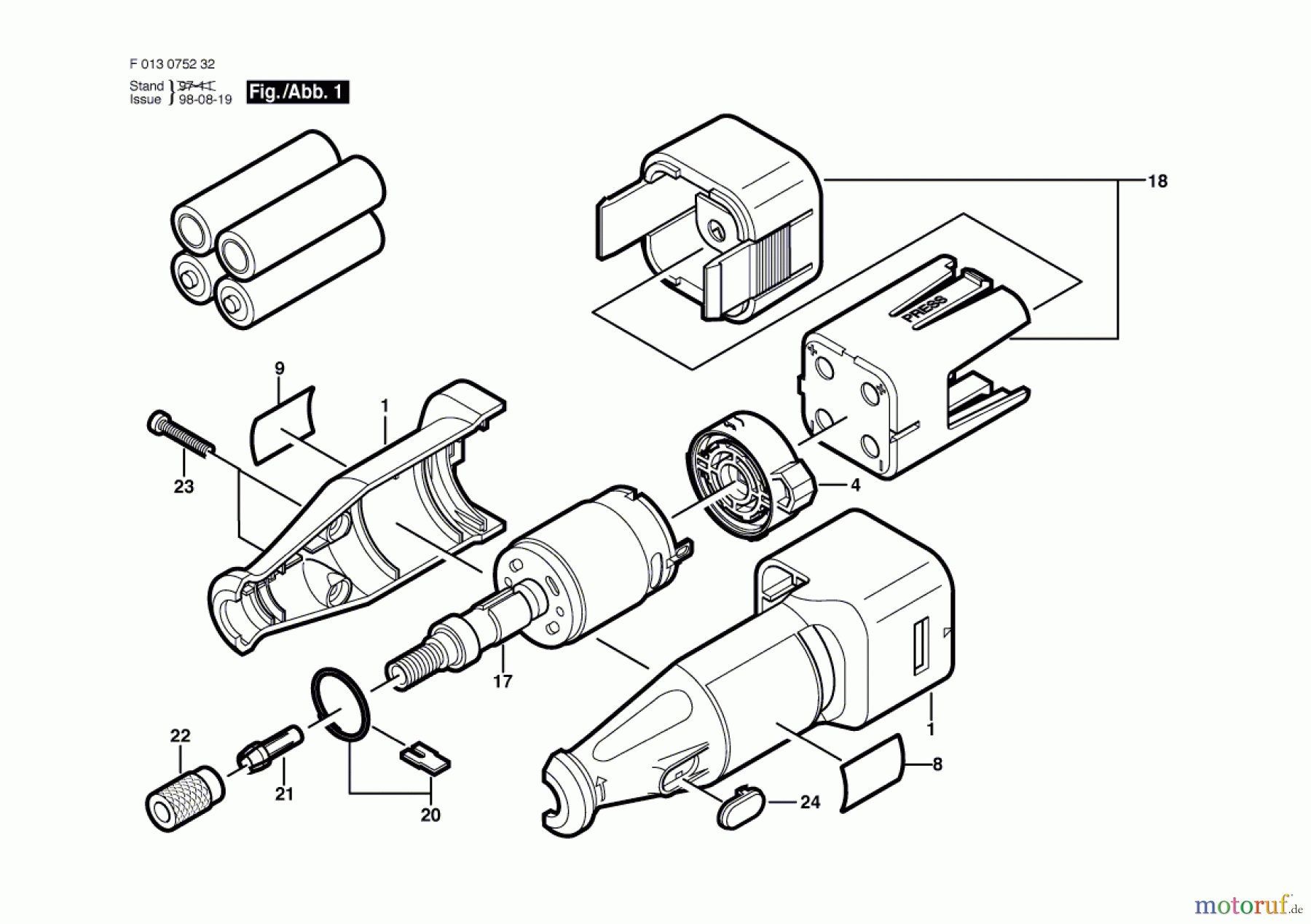 Bosch Werkzeug Drehwerkzeug 752 Seite 1