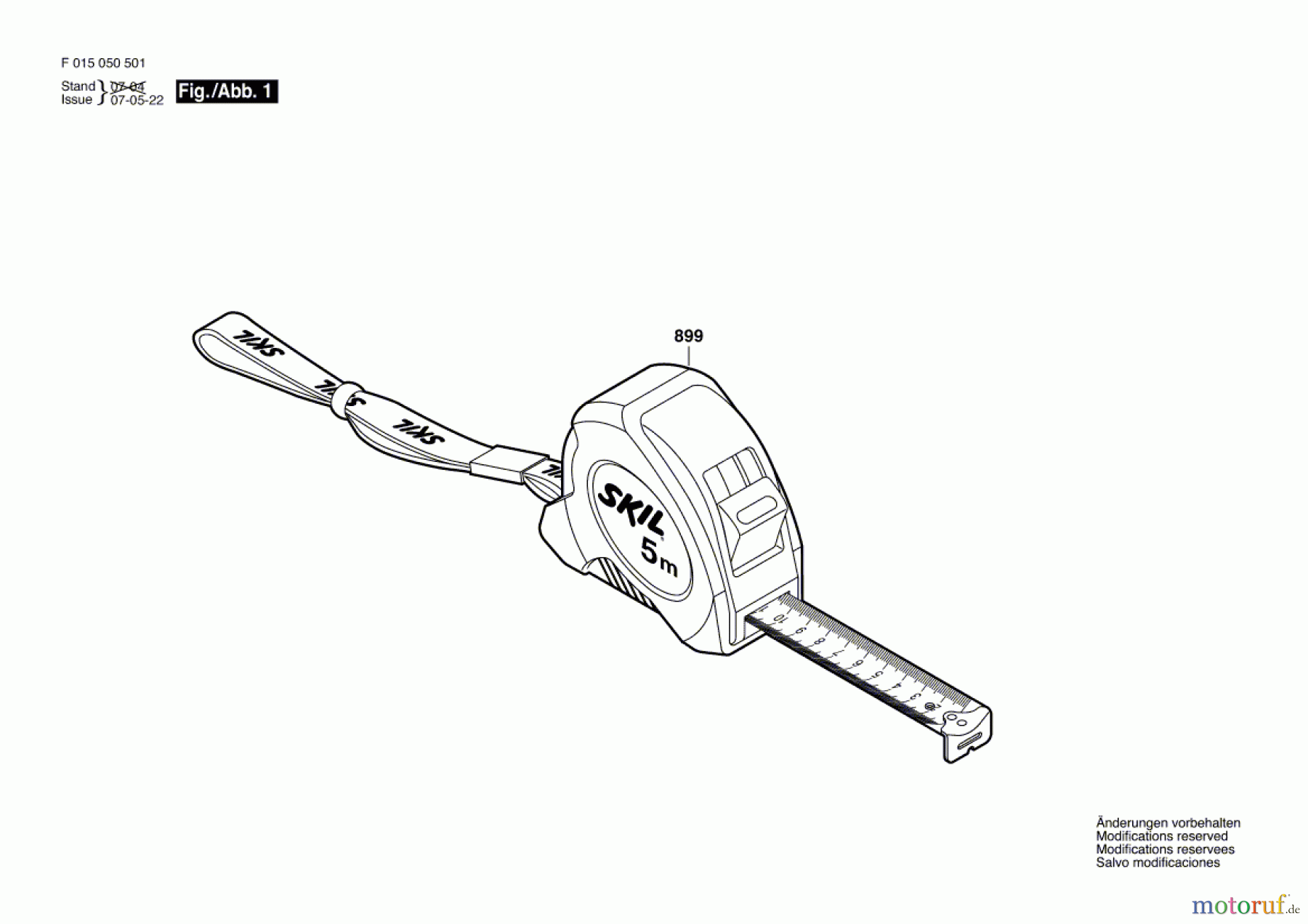 Bosch Werkzeug Messband 0505 Seite 1