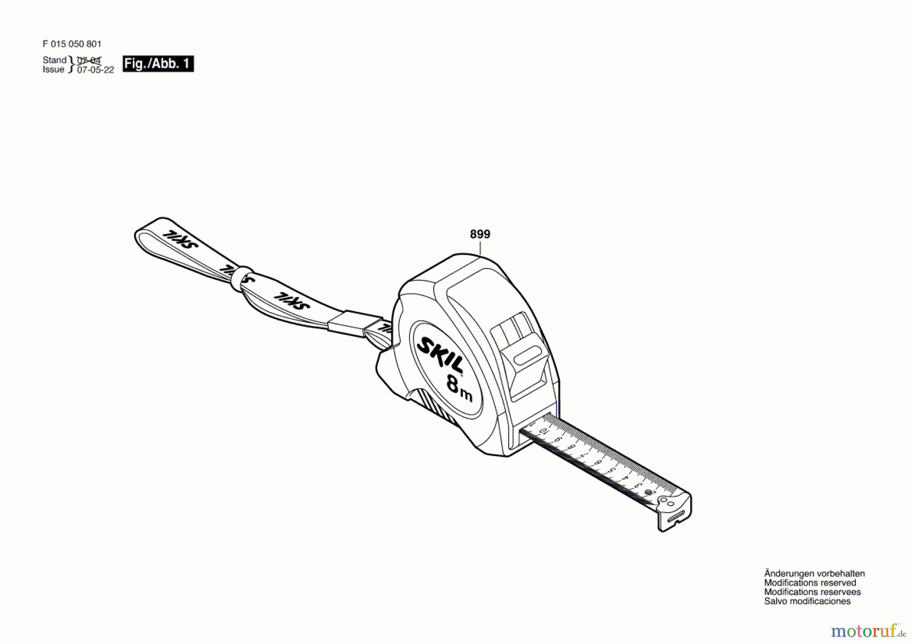 Bosch Werkzeug Messband 0508 Seite 1