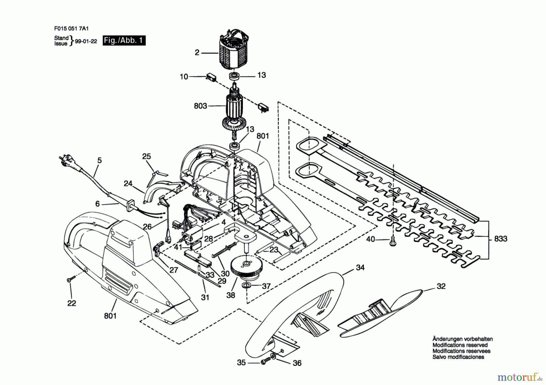 Bosch Gartengeräte Heckenschere 517H1 Seite 1
