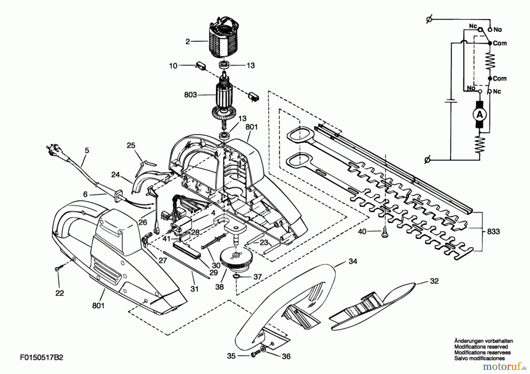 Bosch Gartengeräte Hw-Heckenschere 517H2 Seite 1