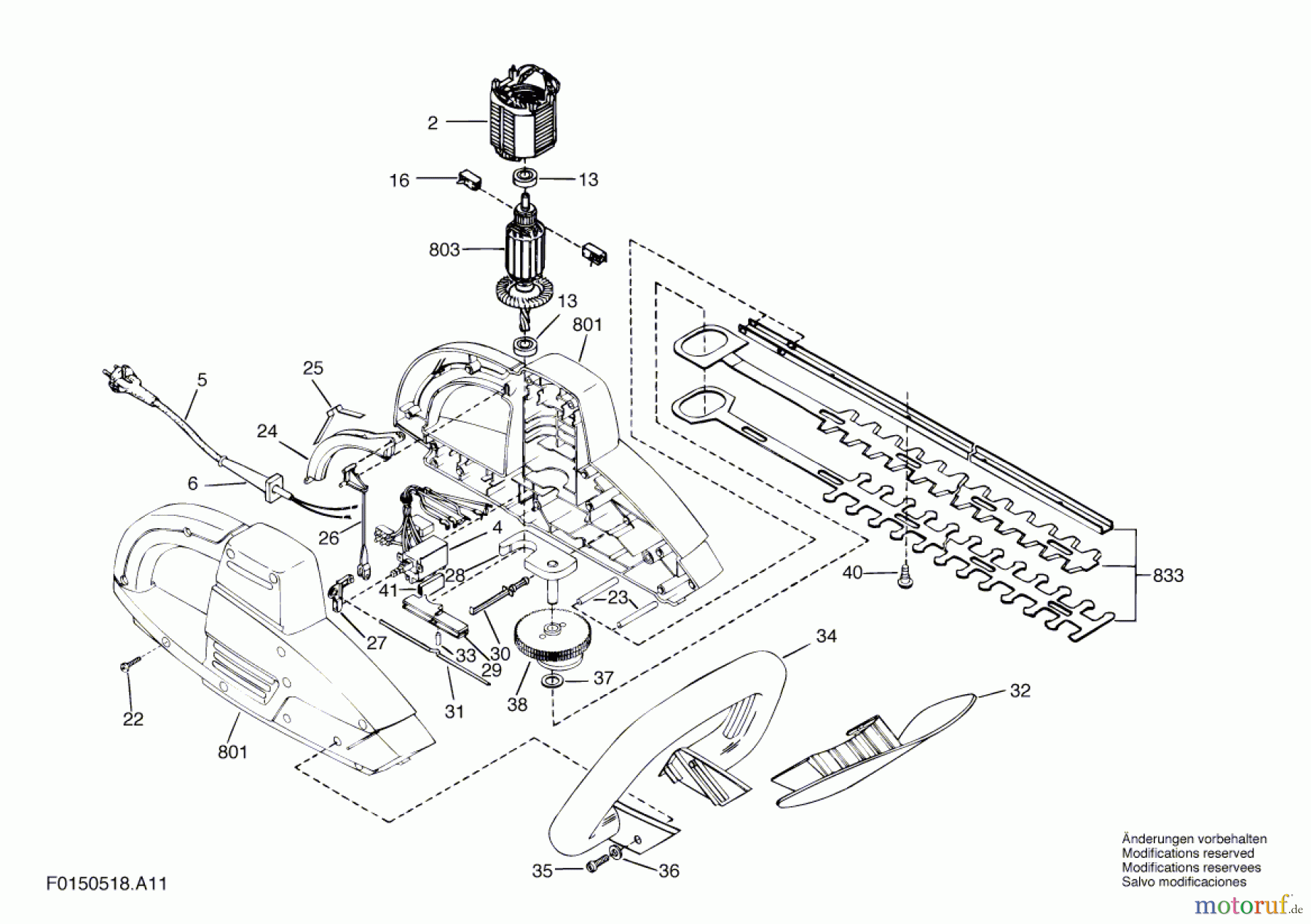Bosch Gartengeräte Heckenschere 518H1 Seite 1