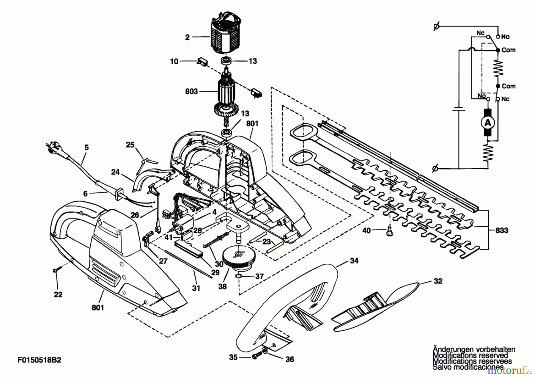 Bosch Gartengeräte Heckenschere 518H2 Seite 1