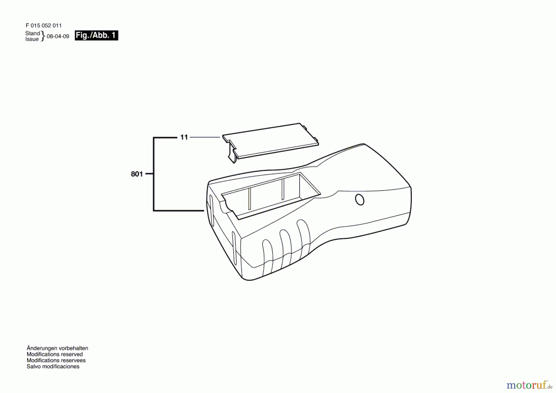 Bosch Werkzeug Ultraschallmessgerät 0520 Seite 1
