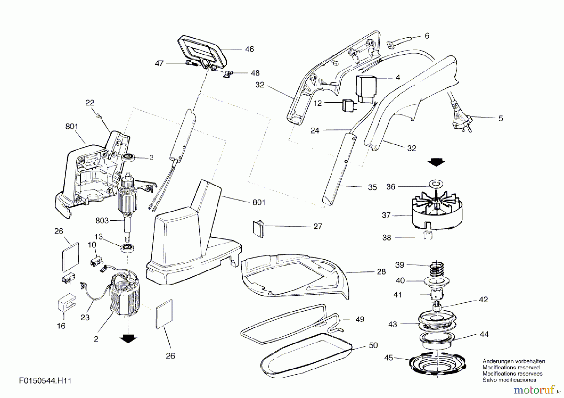 Bosch Gartengeräte Rasentrimmer 544H1 Seite 1
