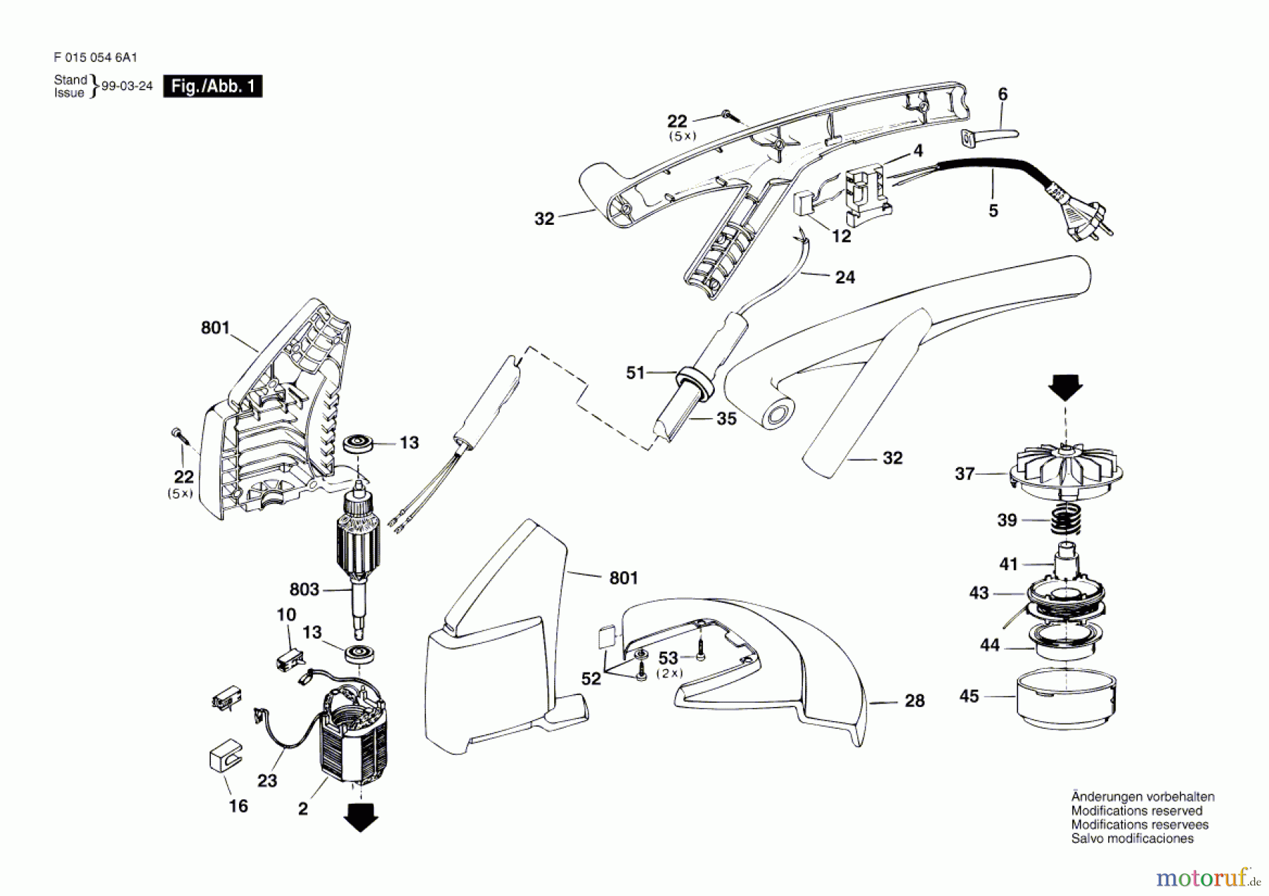 Bosch Gartengeräte Rasentrimmer 546H1 Seite 1