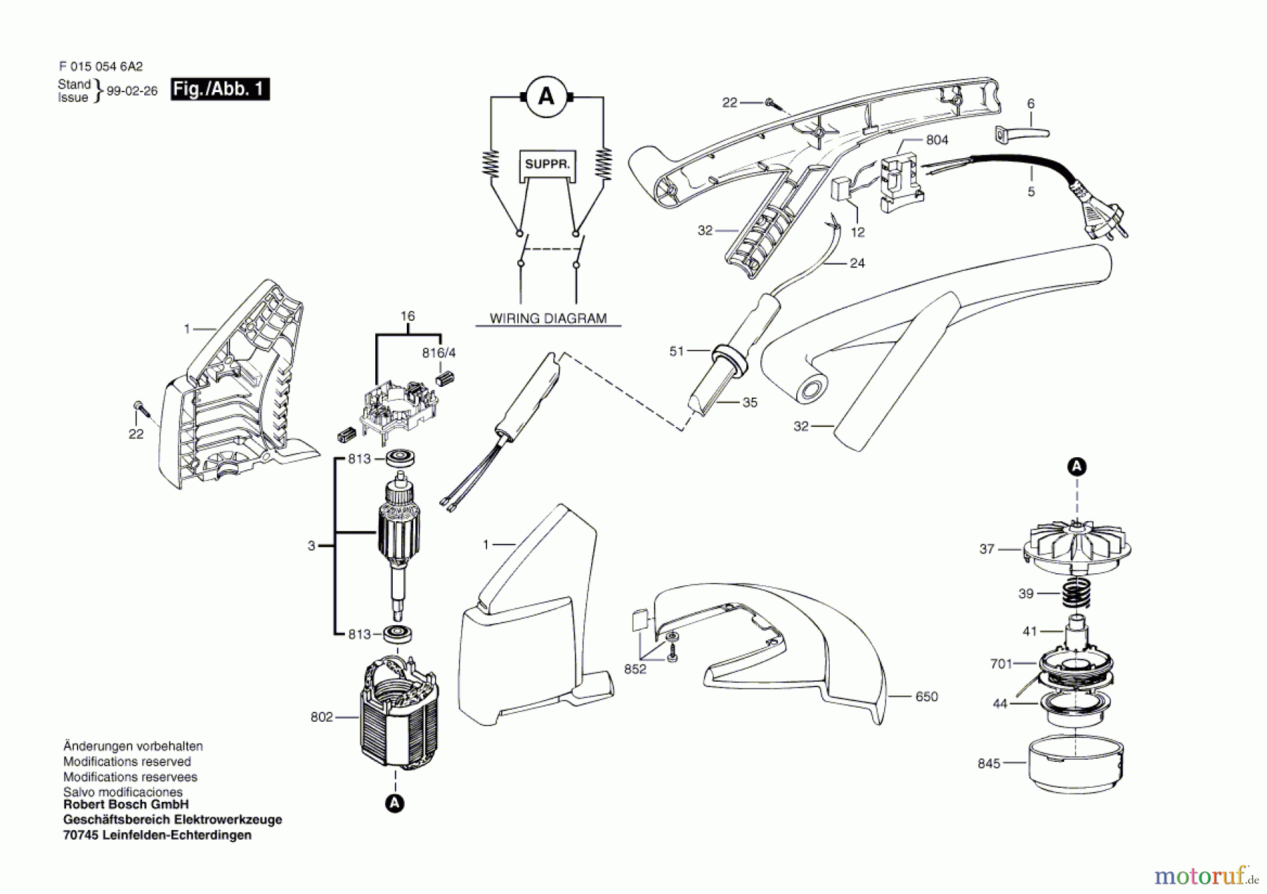 Bosch Gartengeräte Rasentrimmer 546 Seite 1
