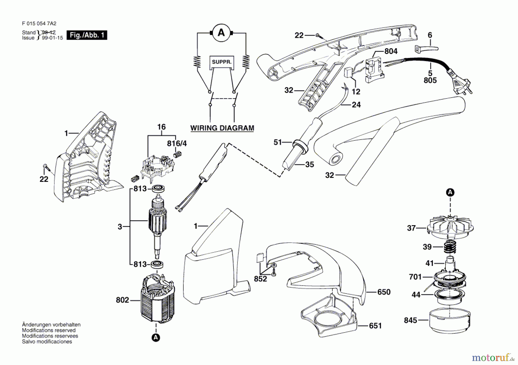 Bosch Gartengeräte Rasentrimmer 547H2 Seite 1