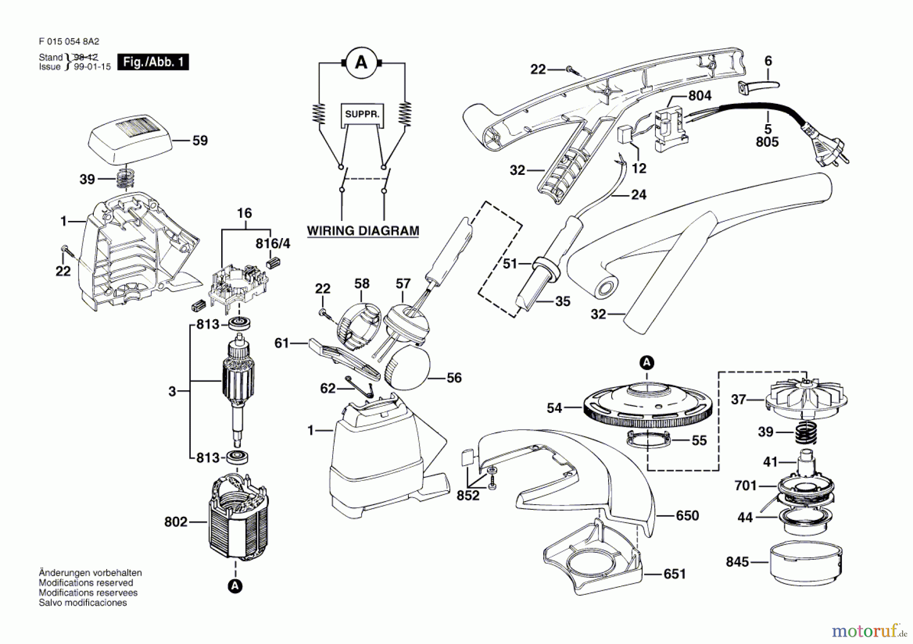 Bosch Gartengeräte Rasentrimmer 548H2 Seite 1