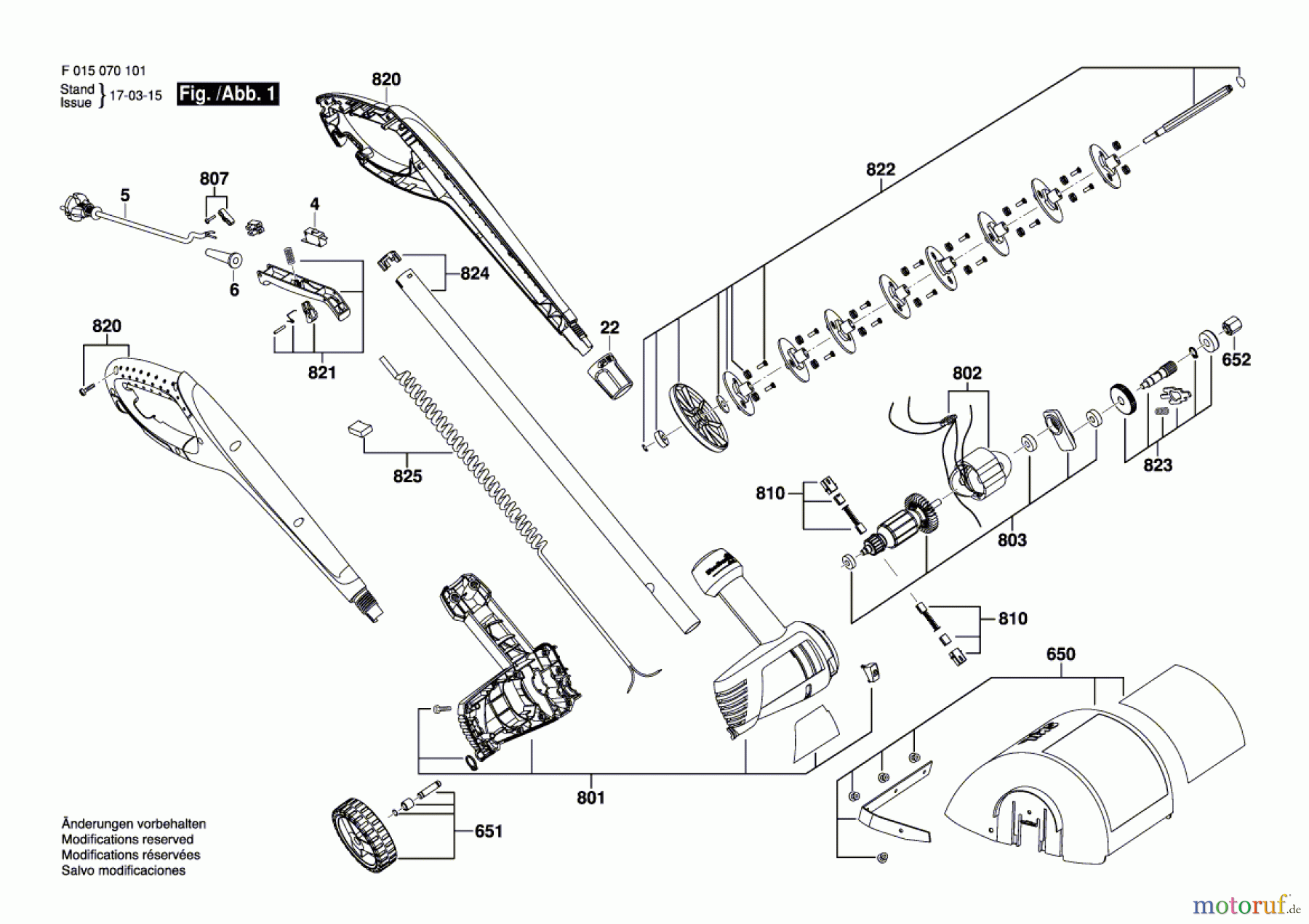 Bosch Werkzeug Verti-Schneider 0701 Seite 1