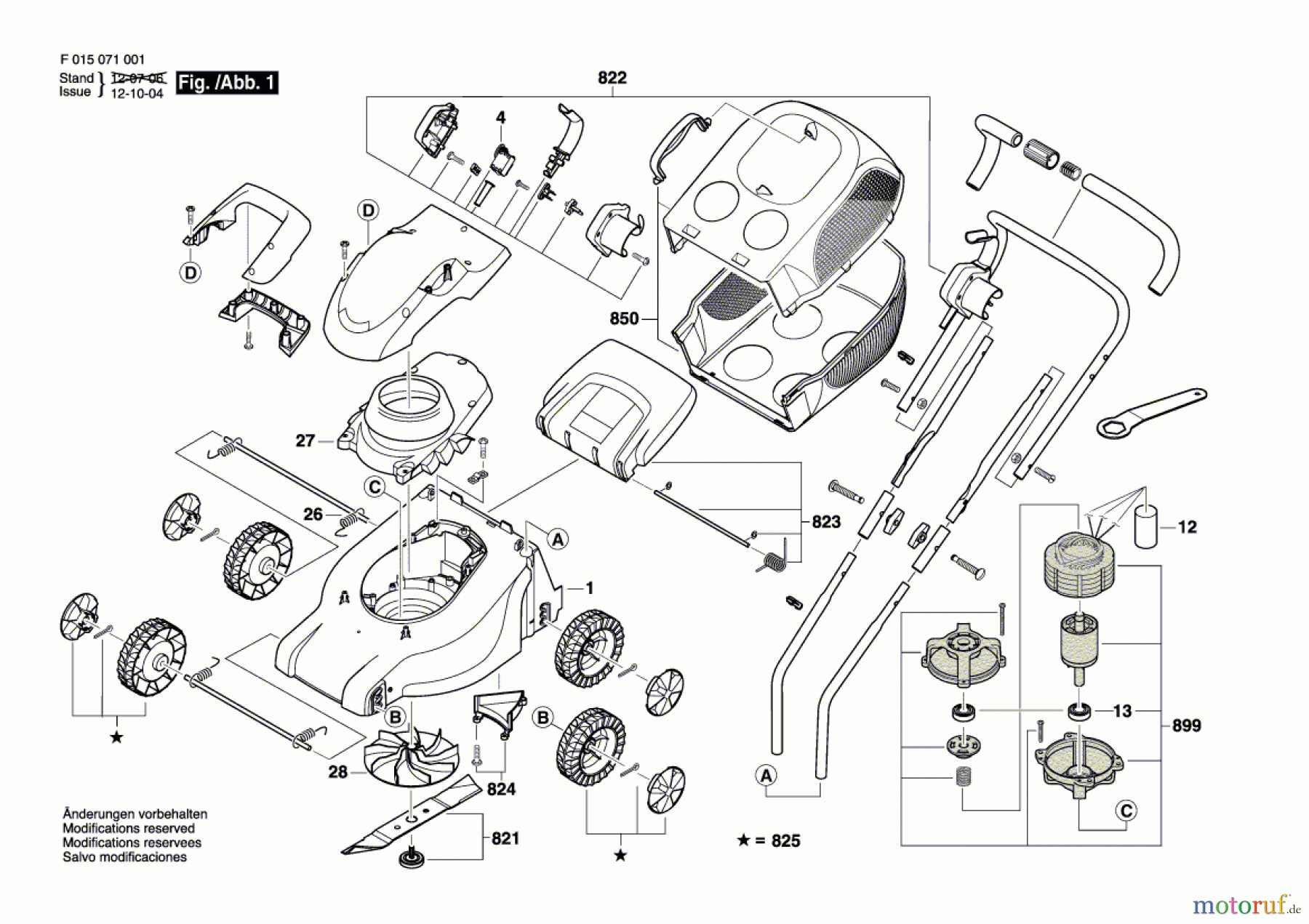 Bosch Gartengeräte Rasenmäher 0710 Seite 1