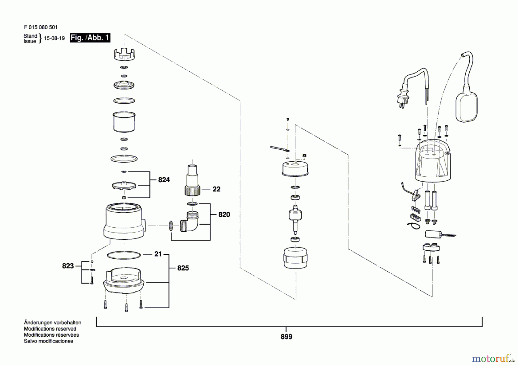 Bosch Gartengeräte Elektro-Wasserpumpe 0805 Seite 1