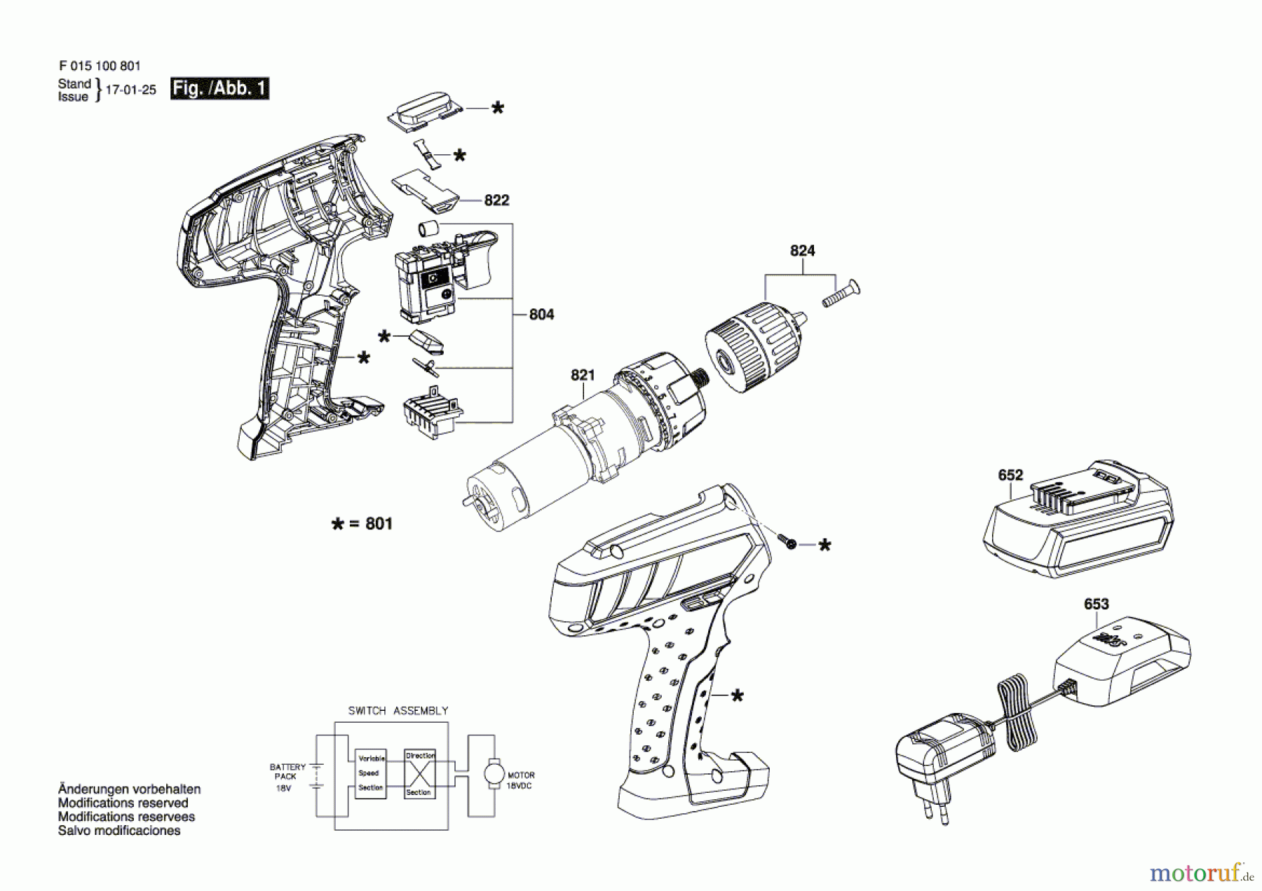 Bosch Akku Werkzeug Akku-Bohrschrauber 1008 Seite 1