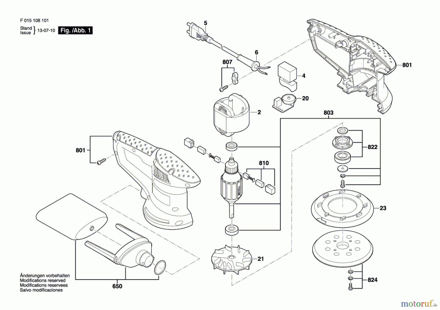 Bosch Werkzeug Exzenterschleifer 1081 Seite 1