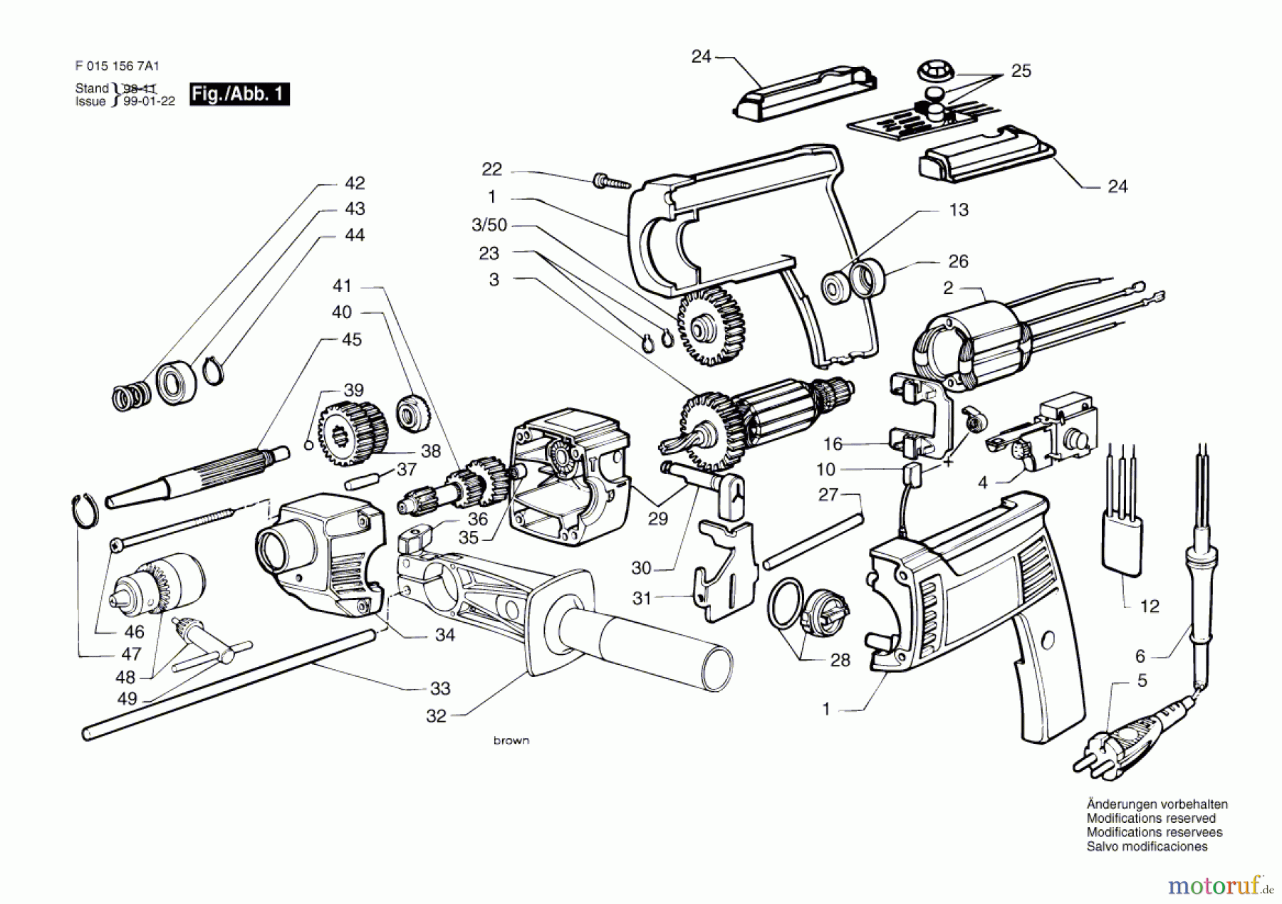 Bosch Werkzeug Hammer/Elektrowerkzeug 1567H1 Seite 1