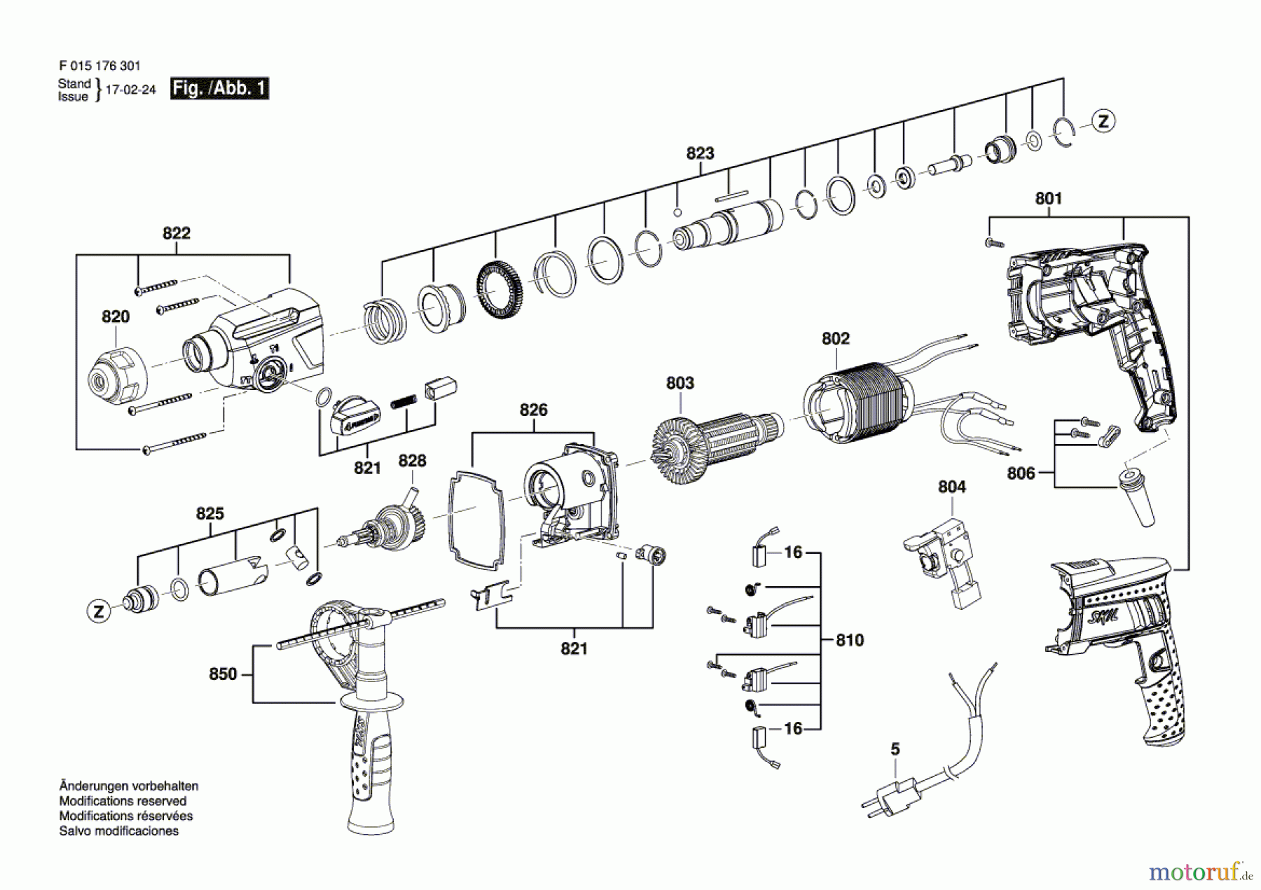 Bosch Werkzeug Bohrhammer 1763 Seite 1