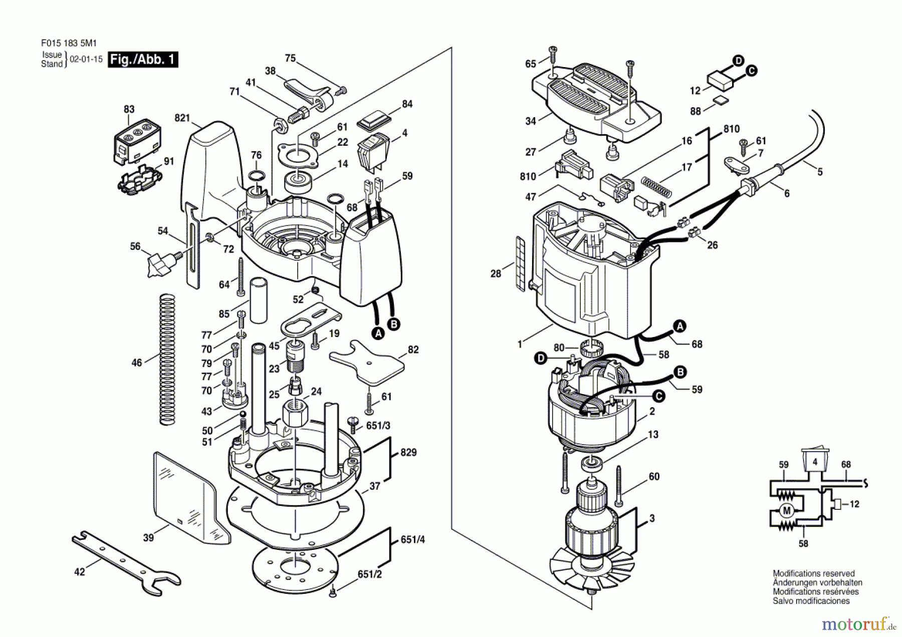 Bosch Werkzeug Drehwerkzeug 1835U1 Seite 1