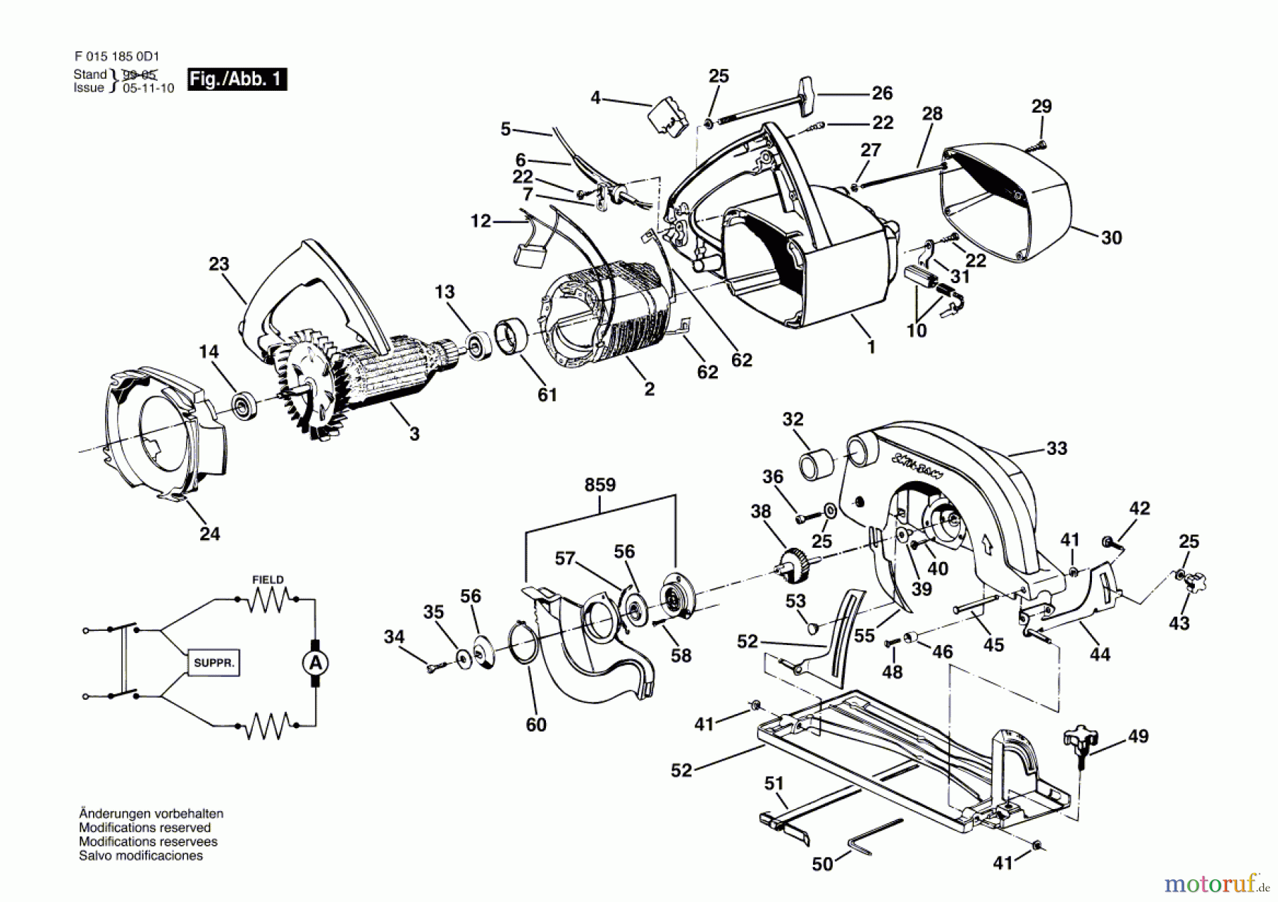 Bosch Werkzeug Handkreissäge 5751 Seite 1