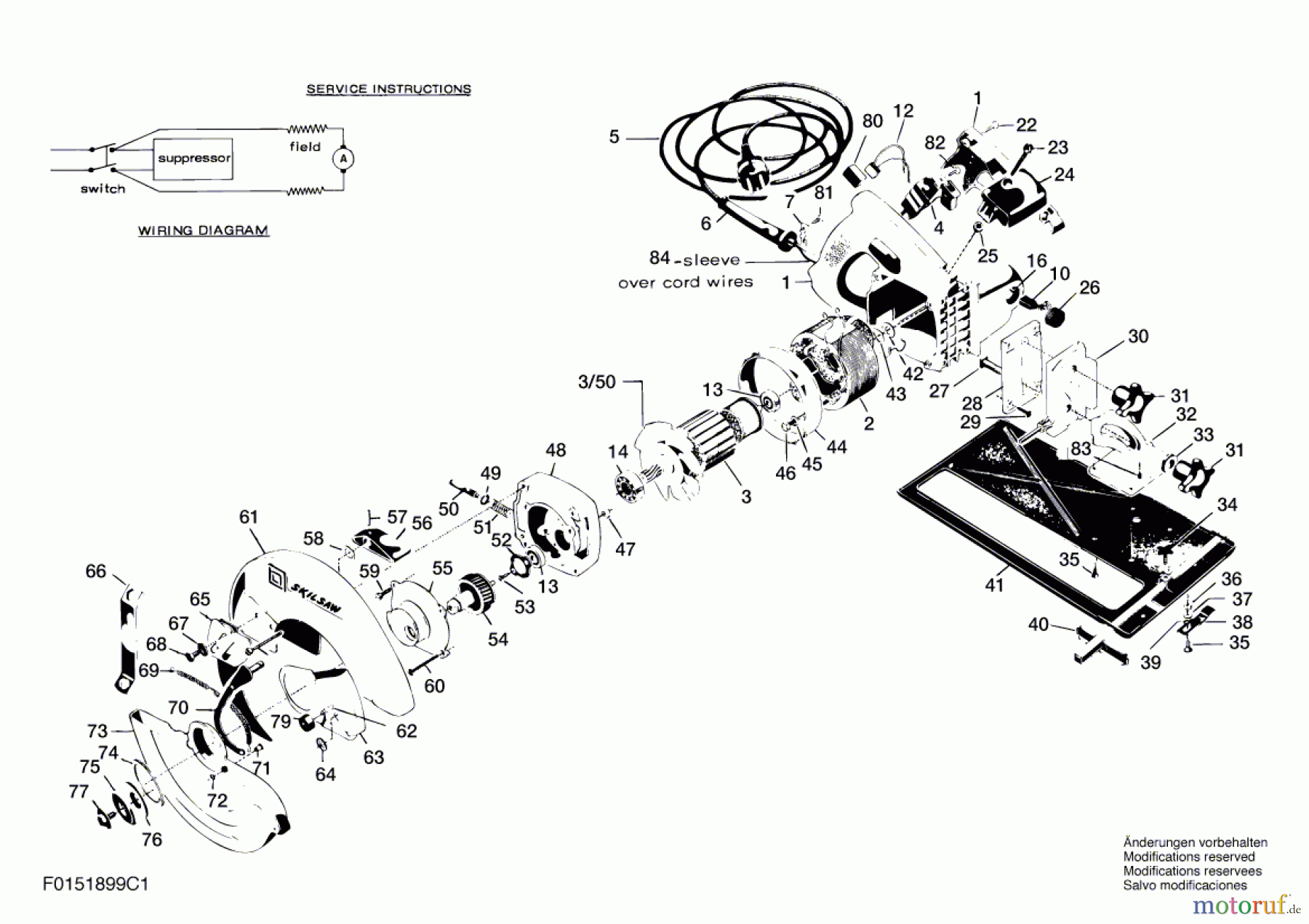 Bosch Werkzeug Handkreissäge 1899H1 Seite 1