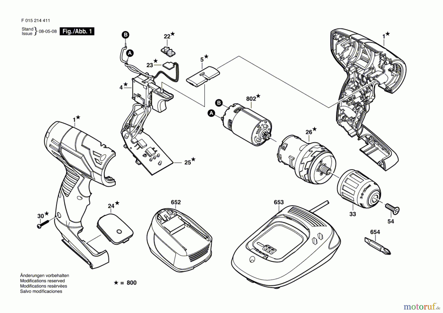 Bosch Akku Werkzeug Akku-Bohrschrauber 2044 Seite 1