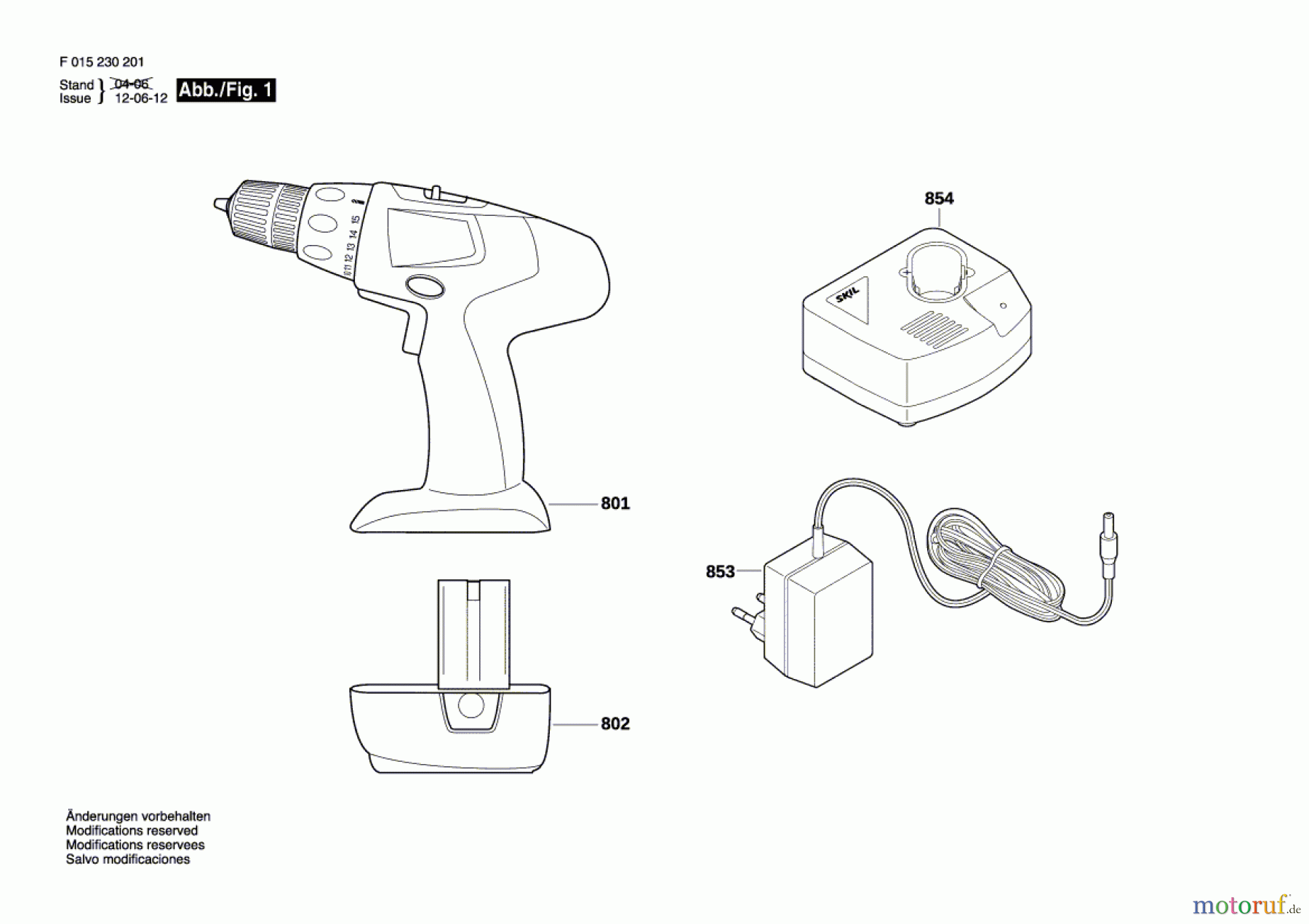 Bosch Akku Werkzeug Akku-Bohrschrauber 2402 Seite 1