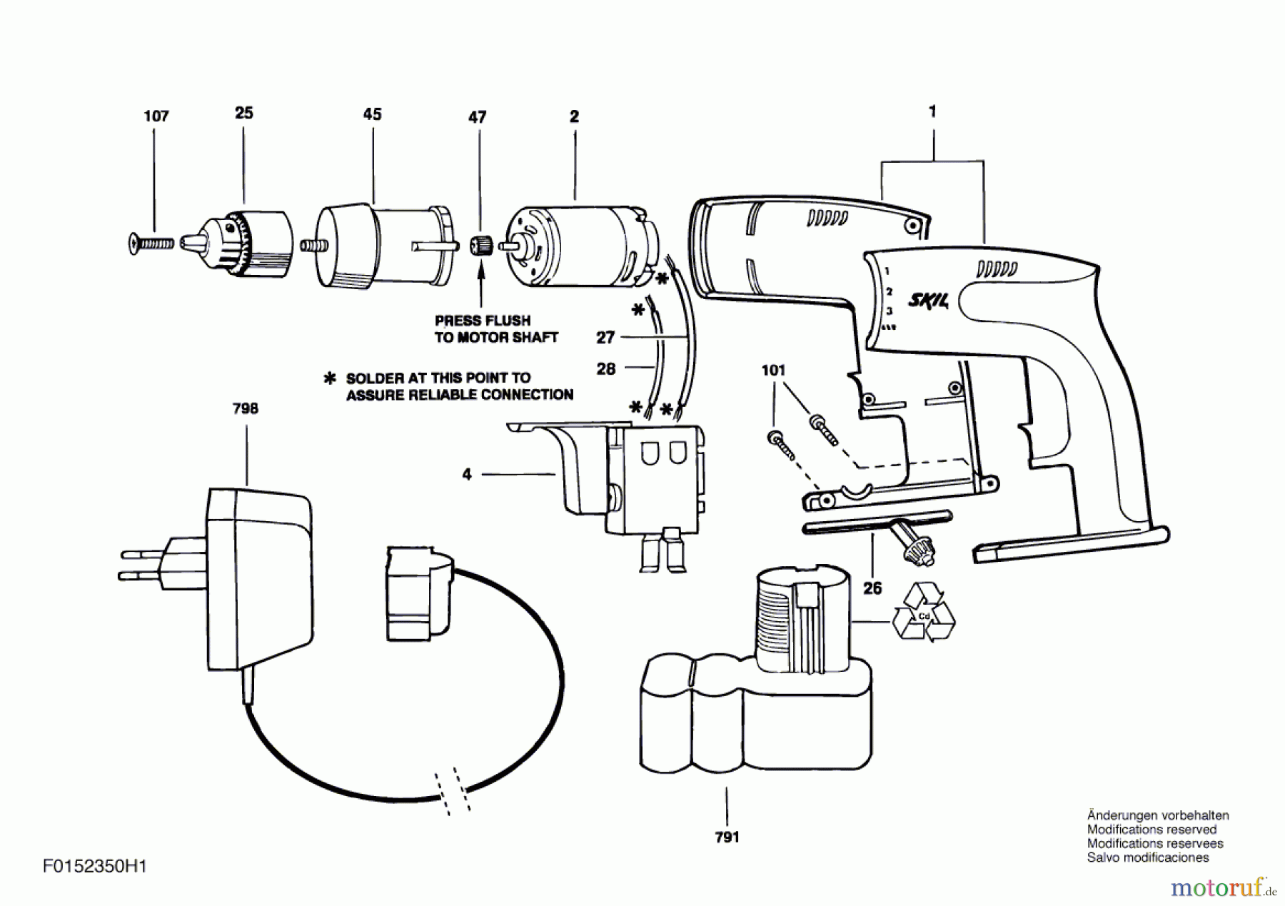 Bosch Akku Werkzeug Hw-Akku-Schrauber 2350 HA Seite 1