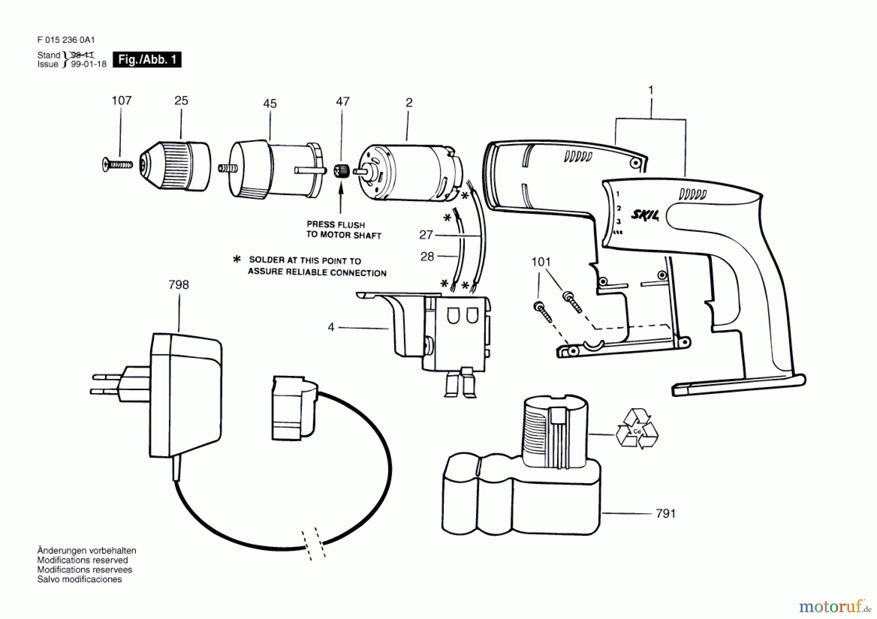 Bosch Akku Werkzeug Akku-Schrauber 2360 H1 Seite 1
