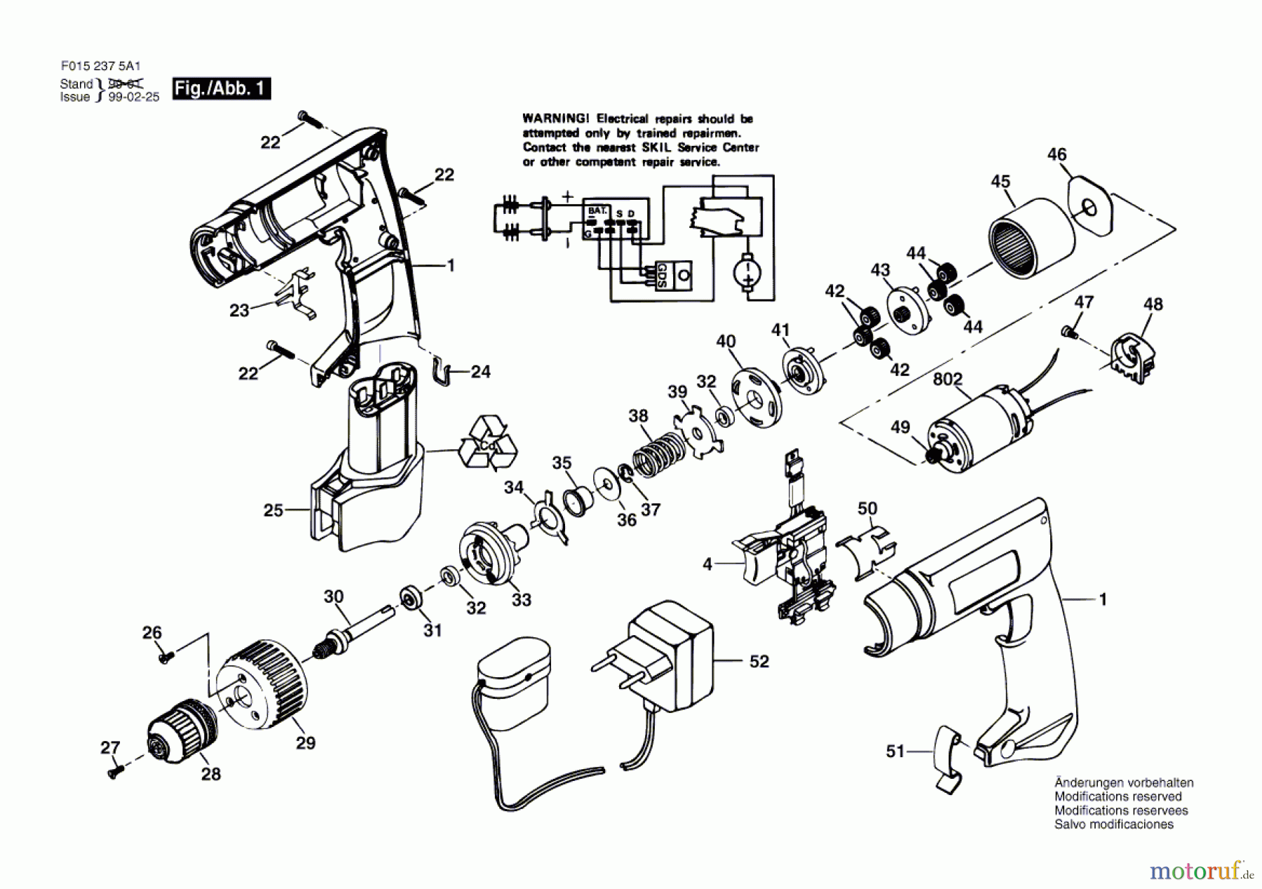 Bosch Werkzeug Bohrschrauber 2375 U1 Seite 1