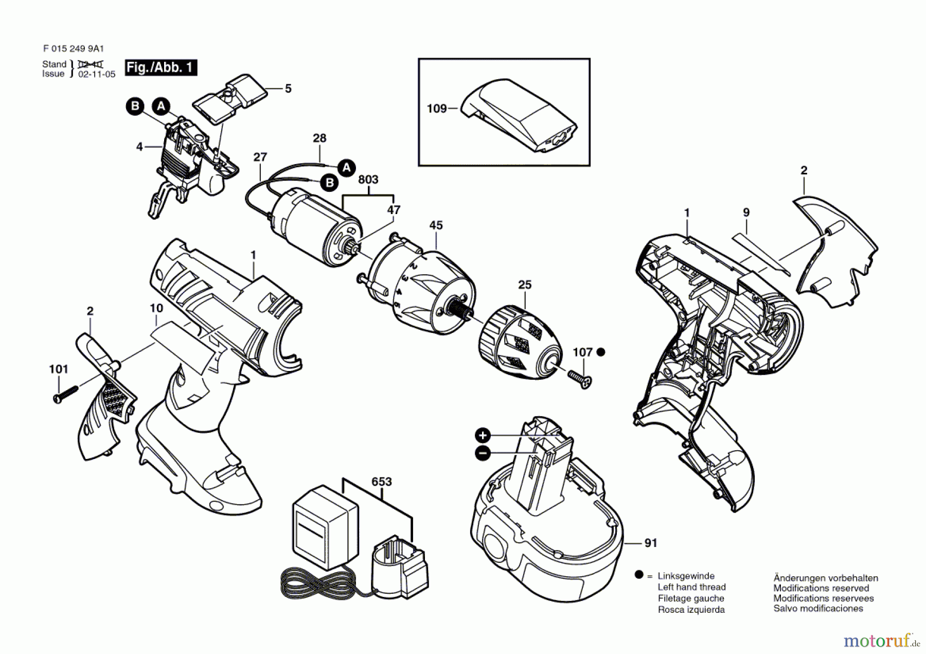 Bosch Akku Werkzeug Akku-Bohrschrauber 2699 Seite 1
