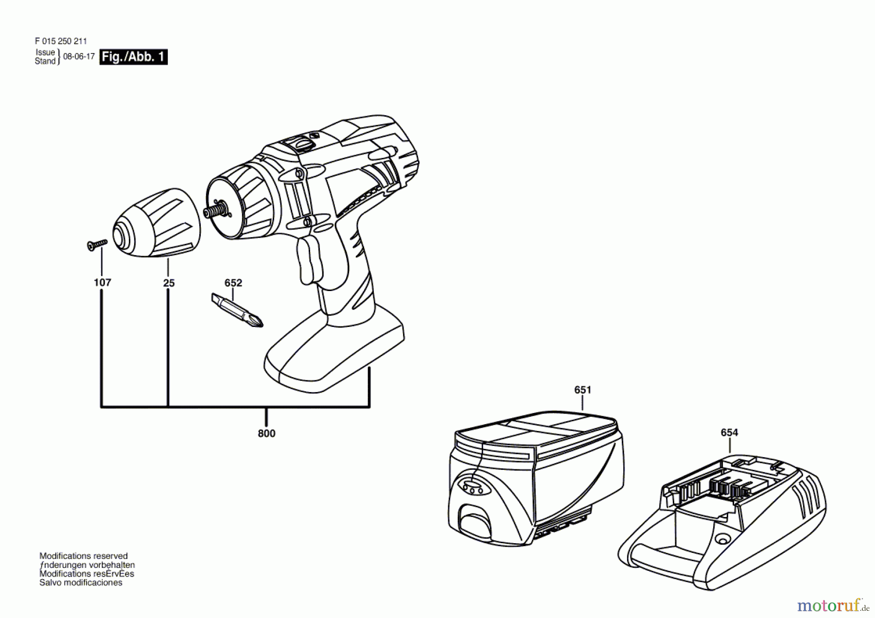 Bosch Akku Werkzeug Akku-Bohrschrauber 2502 Seite 1