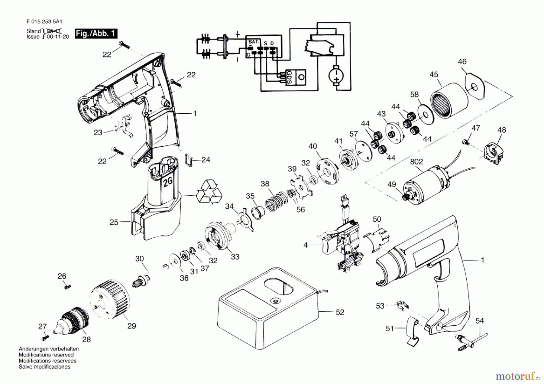  Bosch Akku Werkzeug Gw-Akku-Schrauber 2535H1 Seite 1